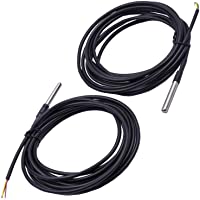 Los mejores  - AZDelivery 2 x 3m cable DS18B20 sensor de temperatura digital de acero inoxidable sensor de temperatura resistente al…